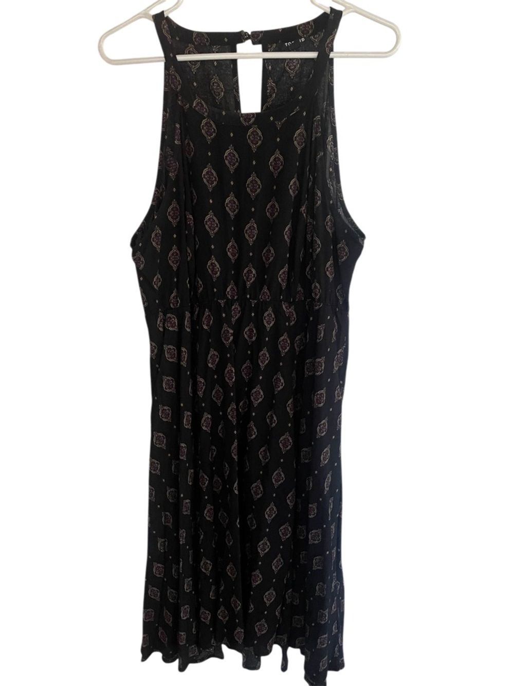 torrid Black Sleeveless Printed Midi Dress